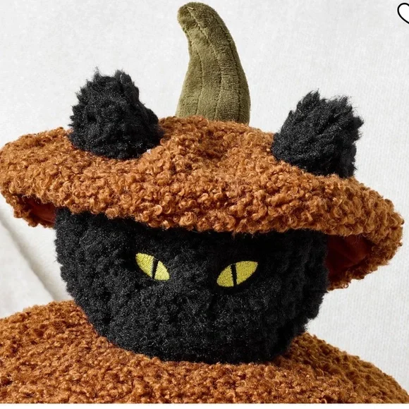 🐈⬛ NWT Peek A Boo Black Cat Pillow by Pottery Barn- Halloween - Picture 2 of 7